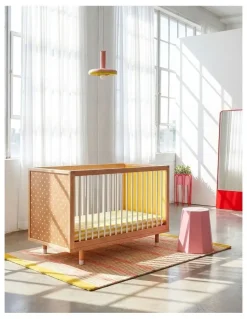 Bold Baby Bold Baby Cot - Yellow and Mint