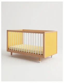 Bold Baby Bold Baby Cot - Yellow and Mint