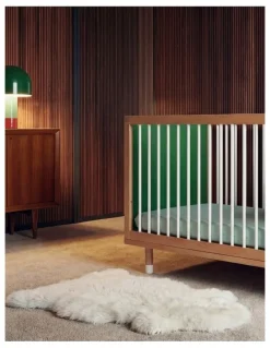 Bold Baby Cot in Green And Mint