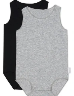 Bonds Baby Singlet Suit 2 Pack in Grey