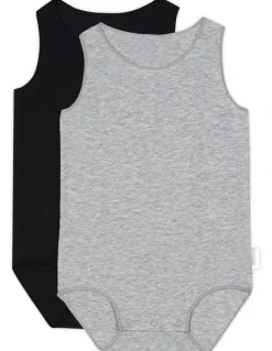 Bonds Baby Singlet Suit 2 Pack in Grey
