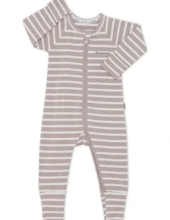 Bonds Baby Wide Needle Rib Zippy in Brown