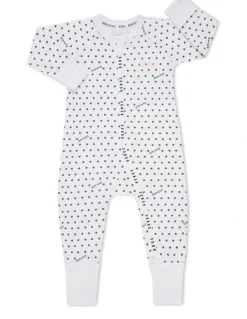 Bonds Baby Wondercool Zip Wondersuit in White