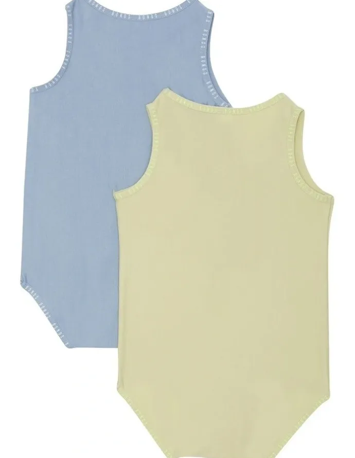 Bonds Baby Wondergrow Singletsuit 2 Pack in Multi