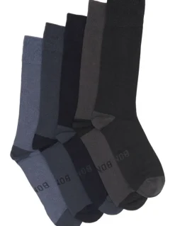 Bonds Bamboo Heel and Toe Socks 5 Pack in Multi