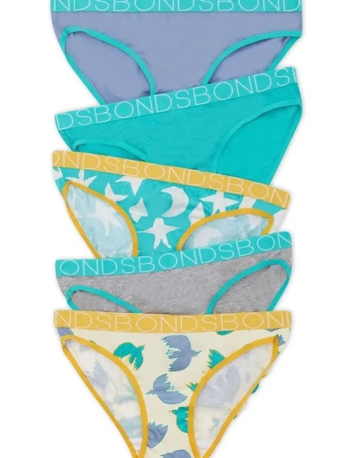 Bonds Bikini 5 Pack in Multi