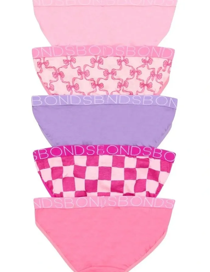 Bonds Bikini Pack of 5 in Print H0A