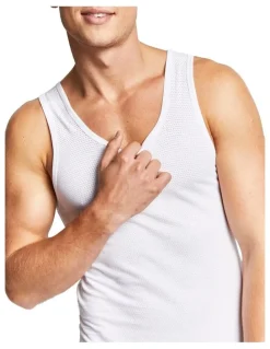 Bonds Coral Island Singlet in White