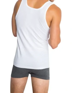 Bonds Coral Island Singlet in White