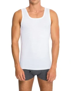 Bonds Coral Island Singlet in White