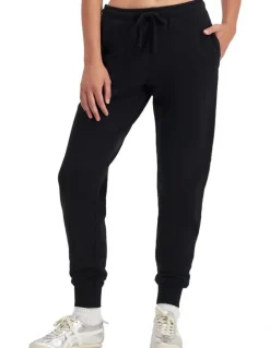 Bonds Cotton Sweats Fleece Skinny Trackie in Nu Black