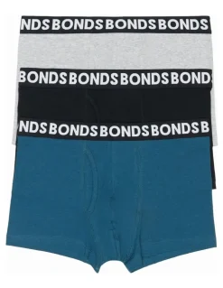 Bonds Everyday Plain Trunks 3 Pack in Multi