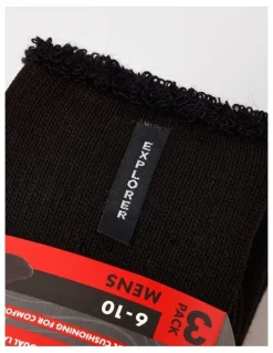 Bonds Explorer Original Wool Crew Socks 3 Pack in Black