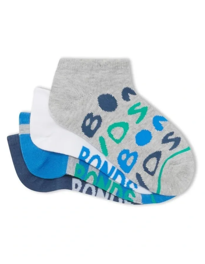 Bonds Fashion Low Cut Socks 4 Pack in Blue