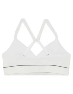 Bonds Girls Retro Rib Contour Crop Bra in White