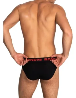 Bonds Hipster Brief 5 Pack in Black