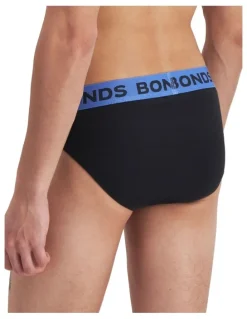 Bonds Hipster Brief Pack of 5 in Black