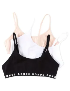 Bonds Hipster Scoop Crop 3 Pack (Sizes 8-16) in Multi