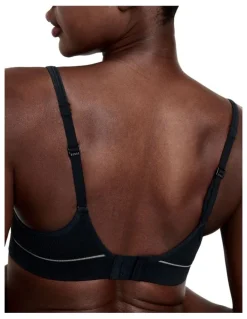 Bonds Hot Heritage Rib Wirefree T Shirt Bra in Black