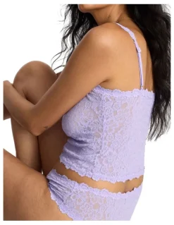 Bonds Icons Lace Cropped Cami in Lilac