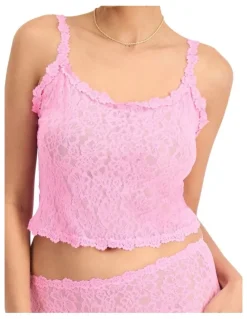 Bonds Icons Lace Cropped Cami in Blind Blossom
