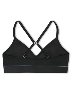 Bonds Kids Retro Rib Contour Crop Top in Black