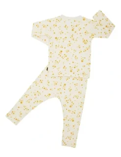 Bonds Long Sleeve Pointelle Sleep Set in Print Yew