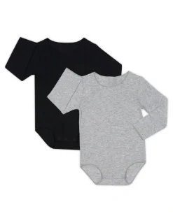 Bonds Organic Bodysuit 2 Pack in Grey Marle