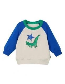 Bonds Soft Threads Pullover Sweat Top in Croc-Star