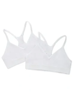Bonds Super Stretchies Racer Crop 2 Pack in White