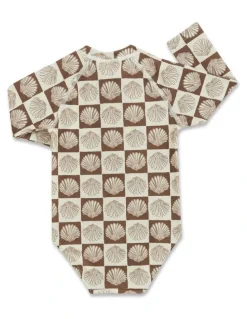 Bonds Swim Long Sleeve One Piece in Beige