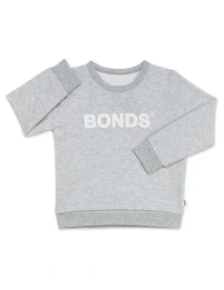 Bonds Tech Sweats Pullover in New Grey Marle