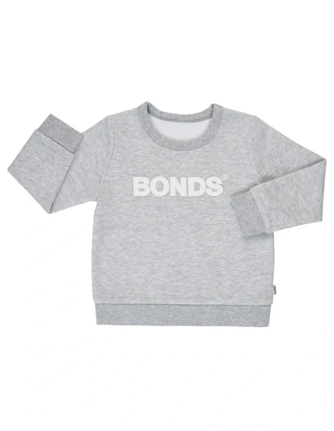 Bonds Tech Sweats Pullover (Sizes 3-7) in Grey
