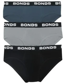 Bonds Total Package Brief 3 Pack in 06K - Black/Dumbo