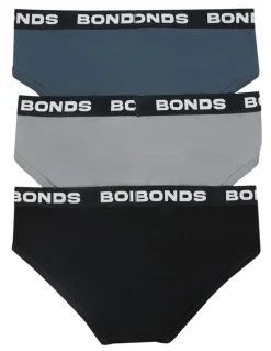 Bonds Total Package Brief 3 Pack in 06K - Black/Dumbo