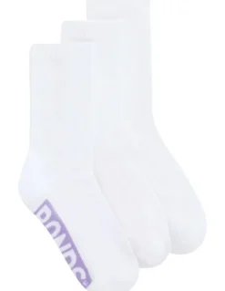 Bonds Womens Logo Cushioned Crew Socks 3 Pack in Pack 03