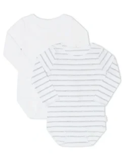 Bonds Wonderbodies Coverall in White/New Grey Marle