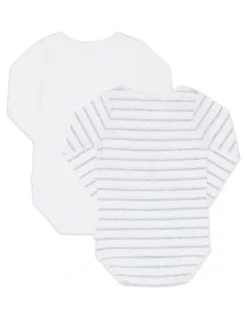 Bonds Wonderbodies Coverall in White/New Grey Marle