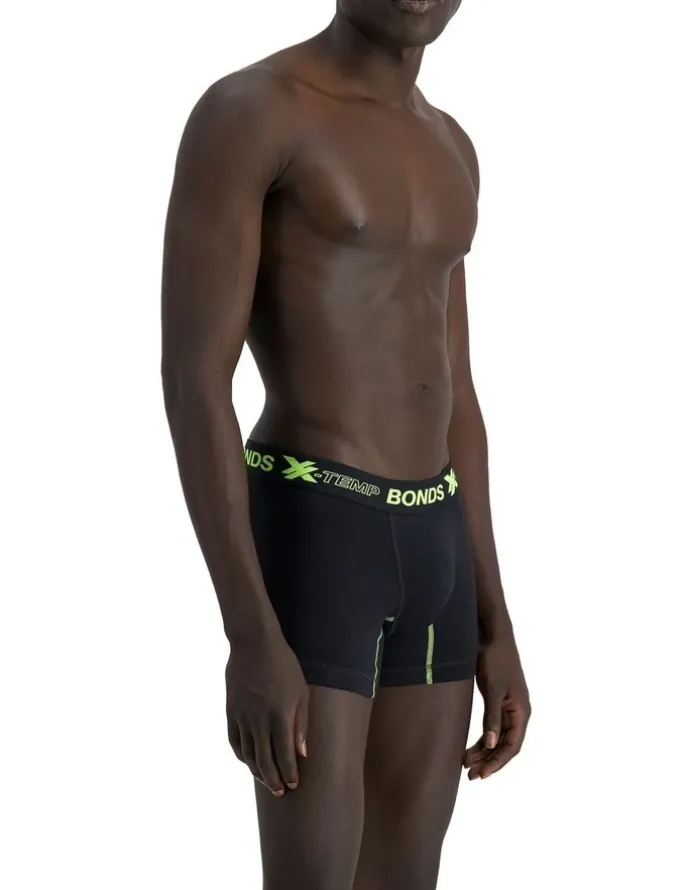 Bonds X-Temp Trunk 3 Pack in Black