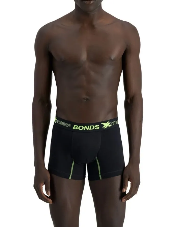 Bonds X-Temp Trunk 3 Pack in Black
