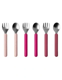 BOON Chow Stainless Steel Utensils (18 Months+) 6 Pieces in Multi