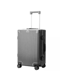 Bopai Aluminium Suitcase Travel Luggage Grey