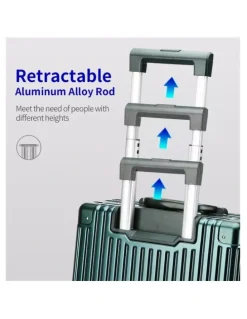 Bopai Bopai Aluminium Suitcase Travel Luggage Silver