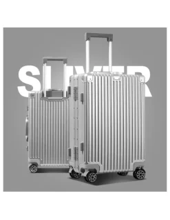 Bopai Bopai Aluminium Suitcase Travel Luggage Silver