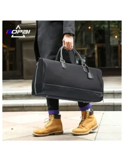 Bopai Waterproof Duffel Weekender Gym Travel Bag Black