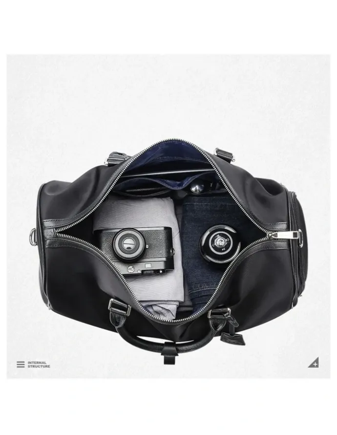 Bopai Waterproof Duffel Weekender Gym Travel Bag Black