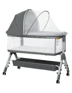 BoPeep Baby Cot Bed Crib Newborn in Grey