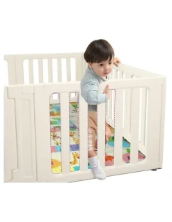 Bopeep BoPeep Kids Playpen Baby Safety Gate Toddler Fence Child Play Game Toy 24 Grey