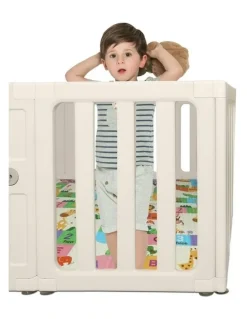 Bopeep BoPeep Kids Playpen Baby Safety Gate Toddler Fence Child Play Game Toy 24 Grey