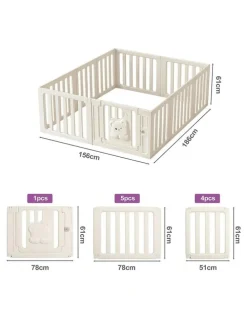 Bopeep Bopeep Kids Playpen Baby Safety Gate With Lock Toddler Play Game Toy 10 Panel